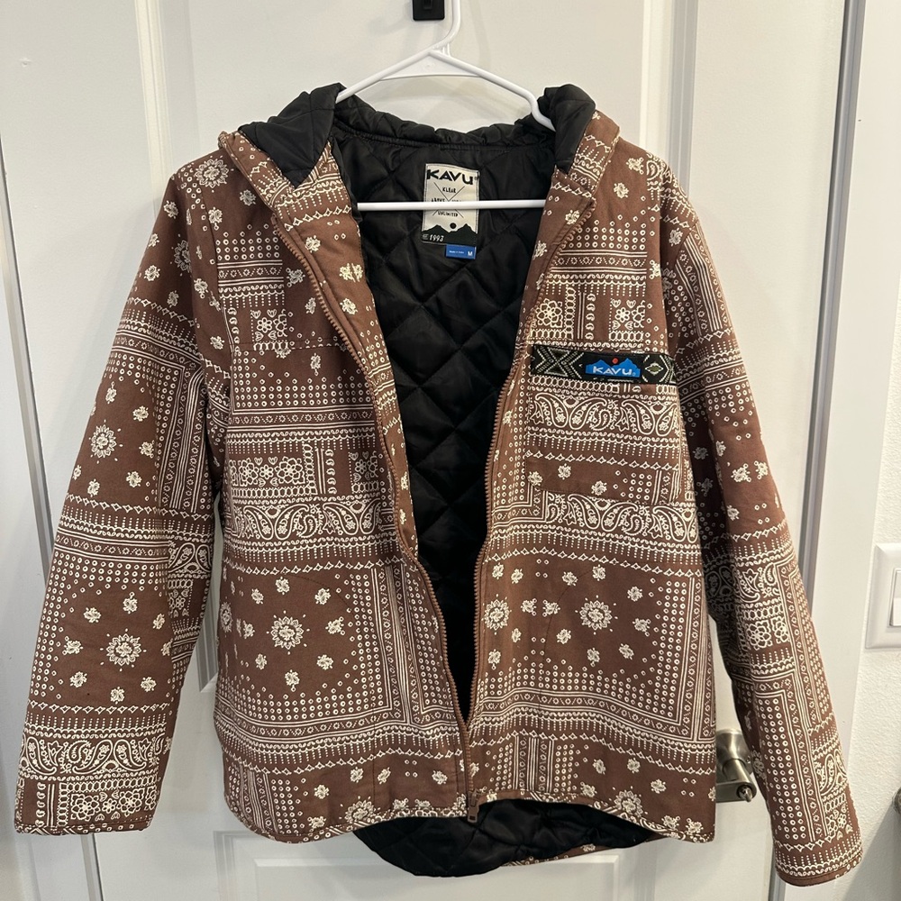 Kavu Brown Patterned Coat